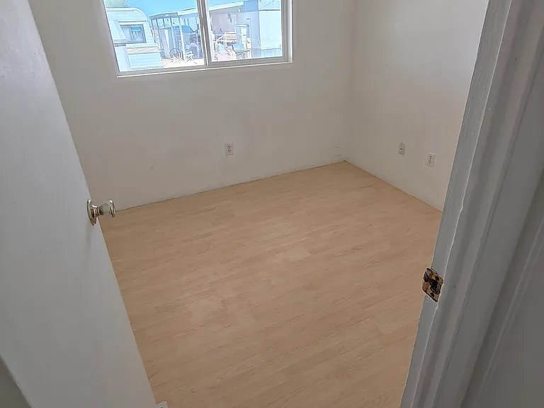 Bedroom one may be the largest even though it does not show here. Each bedroom has one or two closets