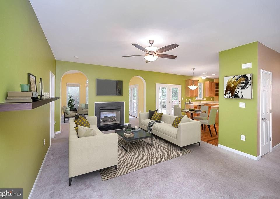 Virtually Staged Family Room