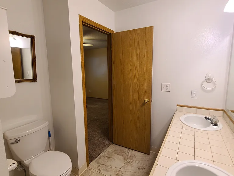 Primary bedroom, private bathroom