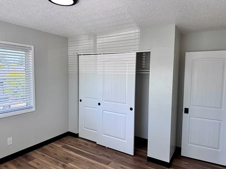 Closets in both bedrooms.