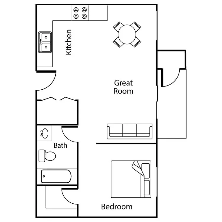 Floor plan Twin Peaks