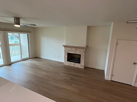 Living room with fireplace