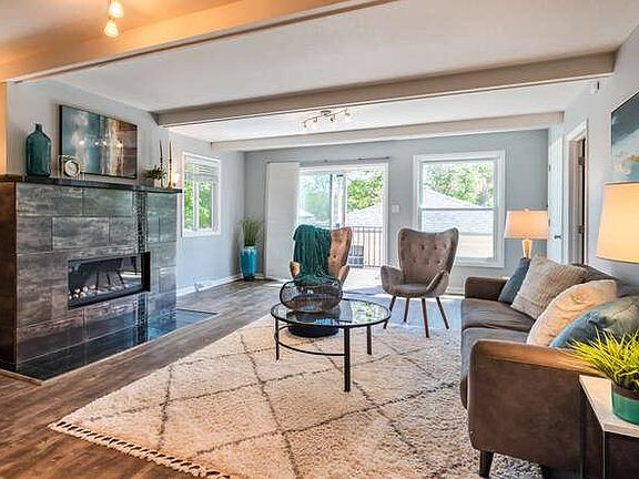 Living Room with Gas Fire Place