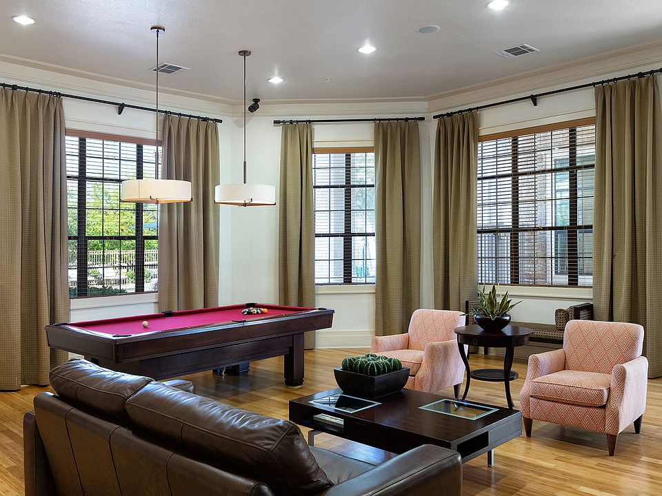 Clubhouse social room with billiards