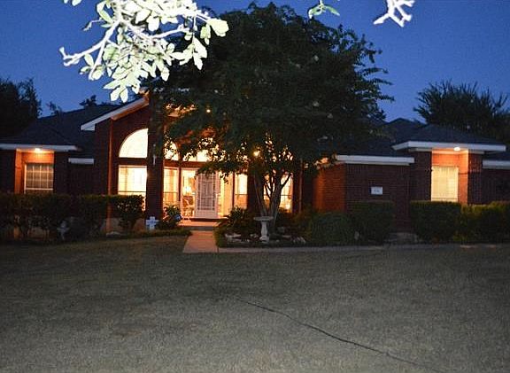 Front of home is even beautiful at night!