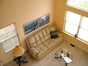 Looking down from 2nd floor