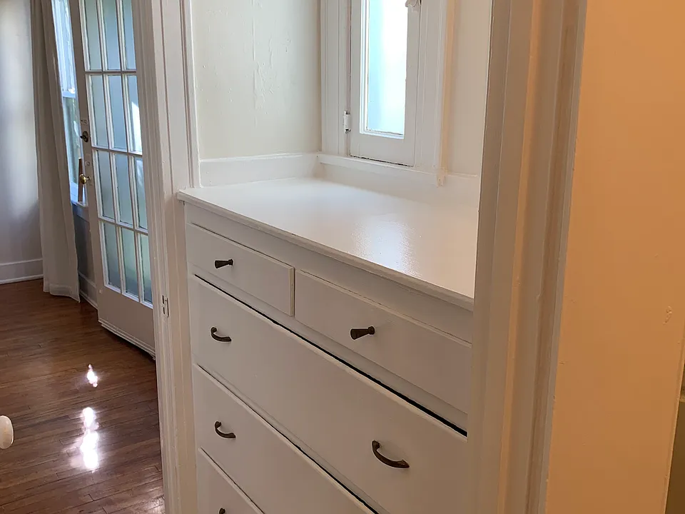 Built in dresser in closet