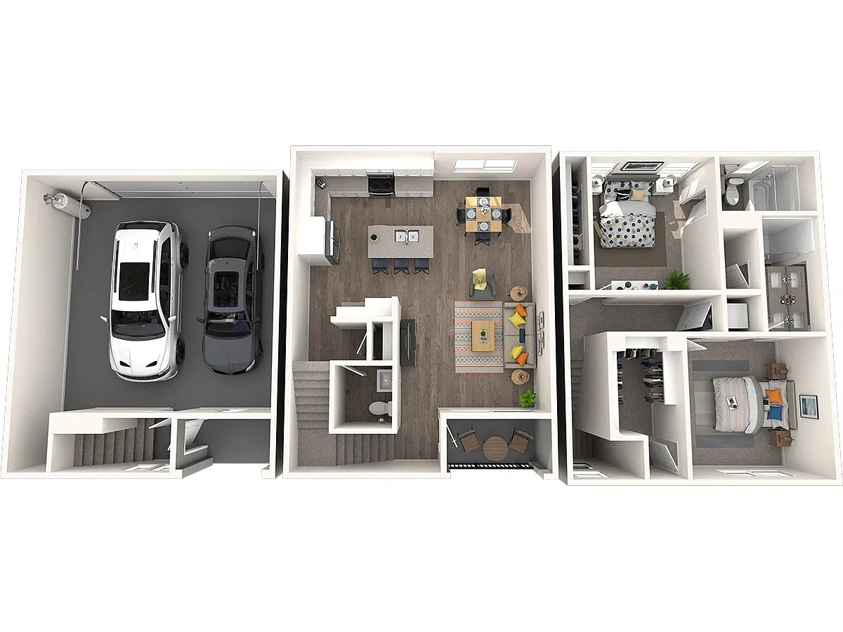 Floor plan 2x2.5 Townhome
