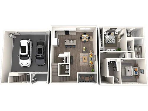 Floor plan 2x2.5 Townhome