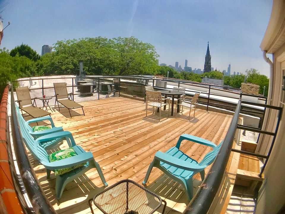 Roof top deck with fabulous sky-line view