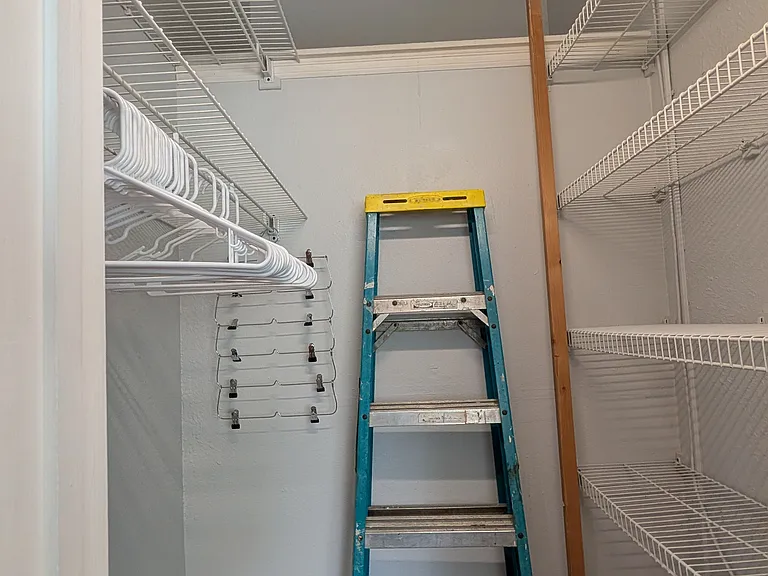 Walk-in closet off main bedroom