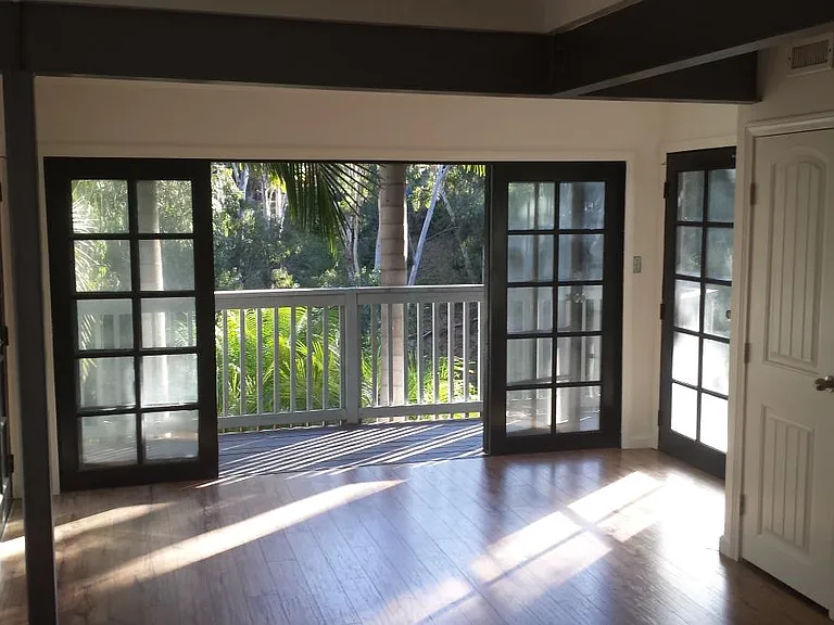 French doors to patio