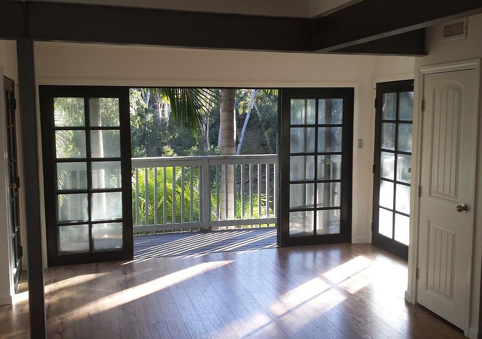 French doors to patio