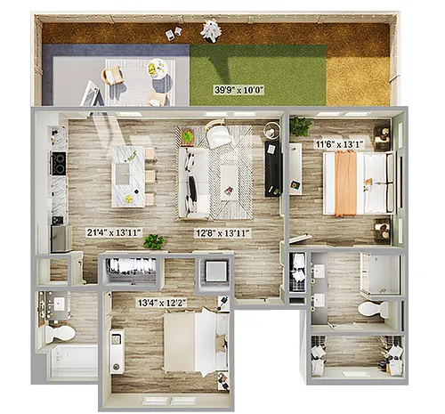 Floor plan The Oasis