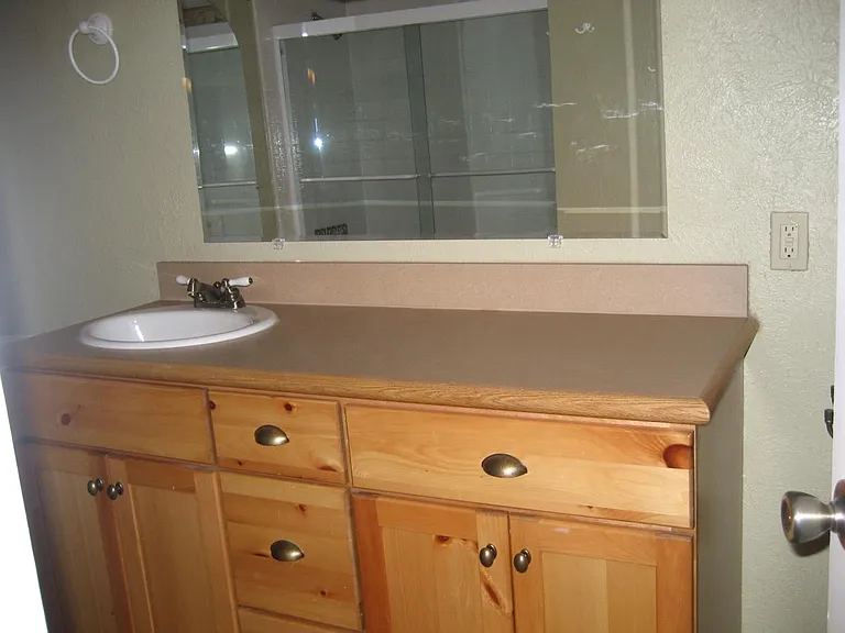 Master Bathroom with cabinets