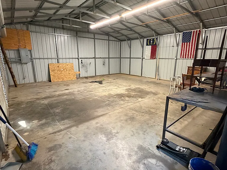 Interior of Garage and Shop Space