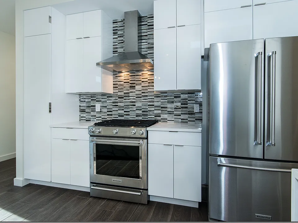 Gourmet Kitchens with waterfall countertop