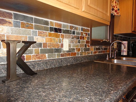 Counter & Stone Backsplash