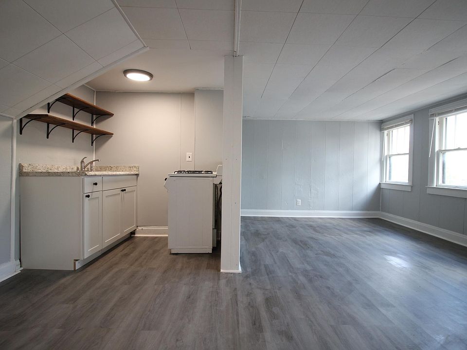 Kitchen and spacious open living room