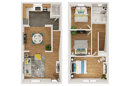 Floor plan Three Bedroom