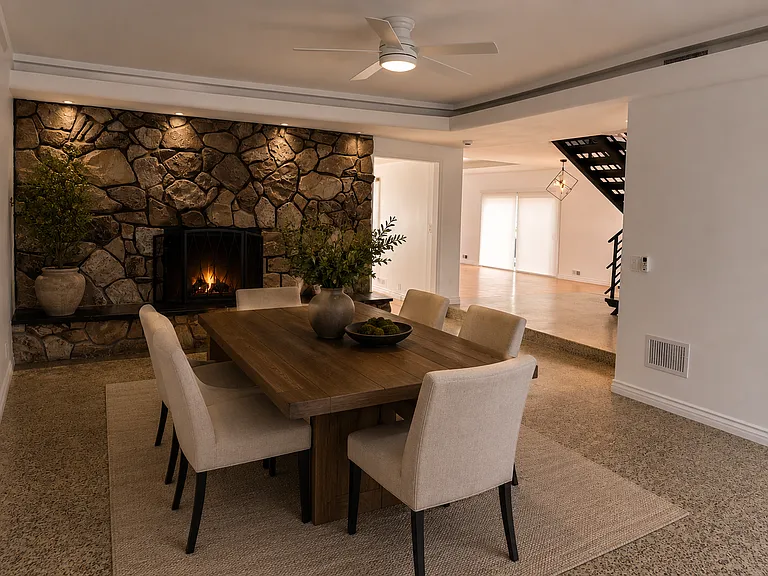 Formal Dining Room with AI virtual furnishings