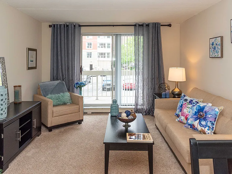 Living Room with Balcony
