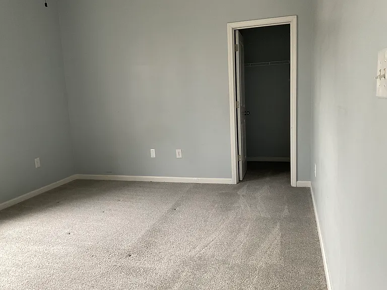 Bedroom view to closet