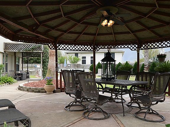 The Gazebo is complete with electricity and offers loads of shade for those sunny afternoons