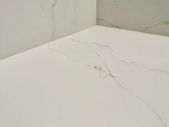 Quartz bathroom vanity (master bath is the same)