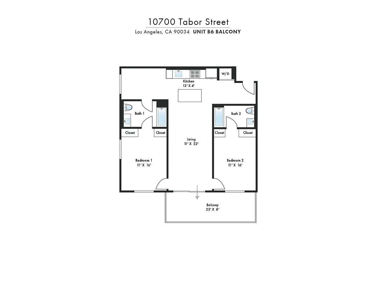 Floor plan B6 Balcony