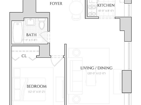 2nd image of 1 Columbus Pl APT S33g
