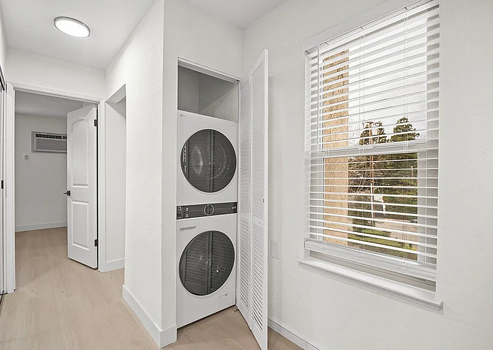Washer and dryer included for added convenience