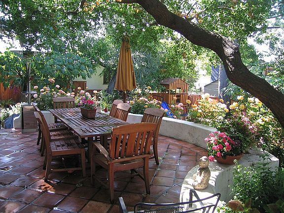 Back Patio in Spring