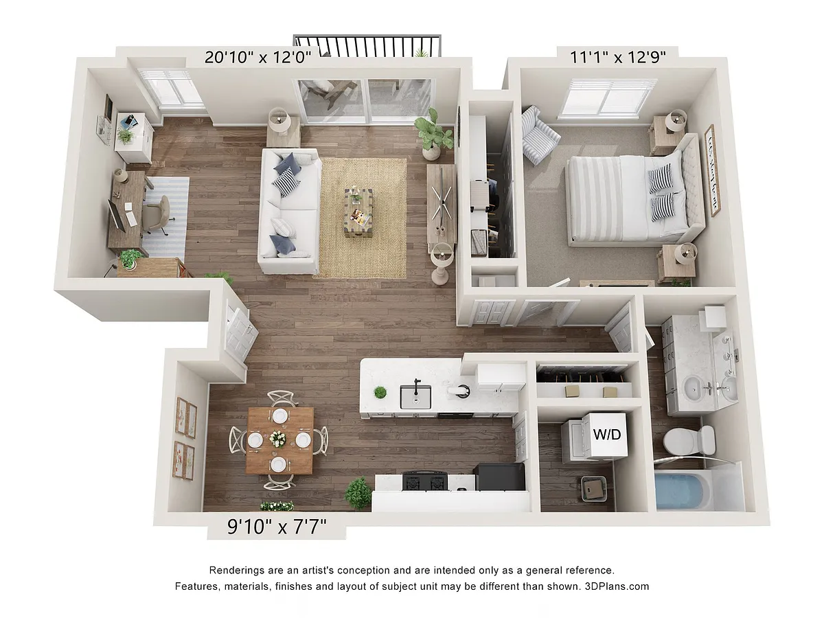 Floor plan Bluebell Deluxe at Bristol Square