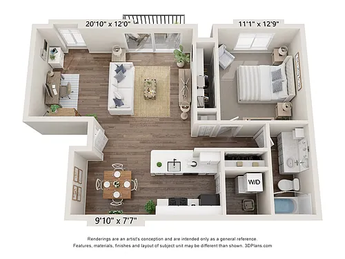 Floor plan Bluebell Deluxe at Bristol Square