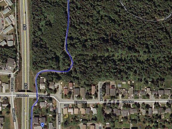 Location adjacent to trail system