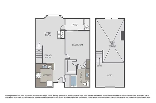 Floor plan Bellini Loft