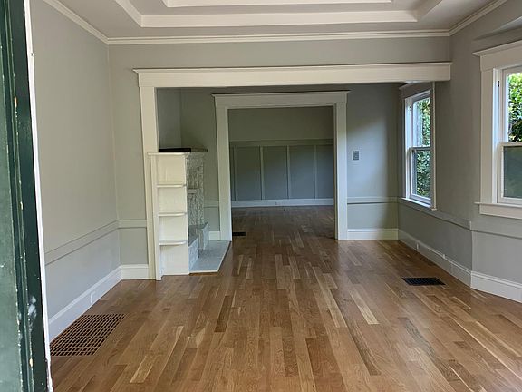 From the open front door...