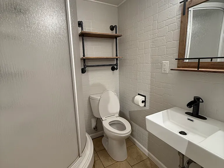 Basement bathroom - shower