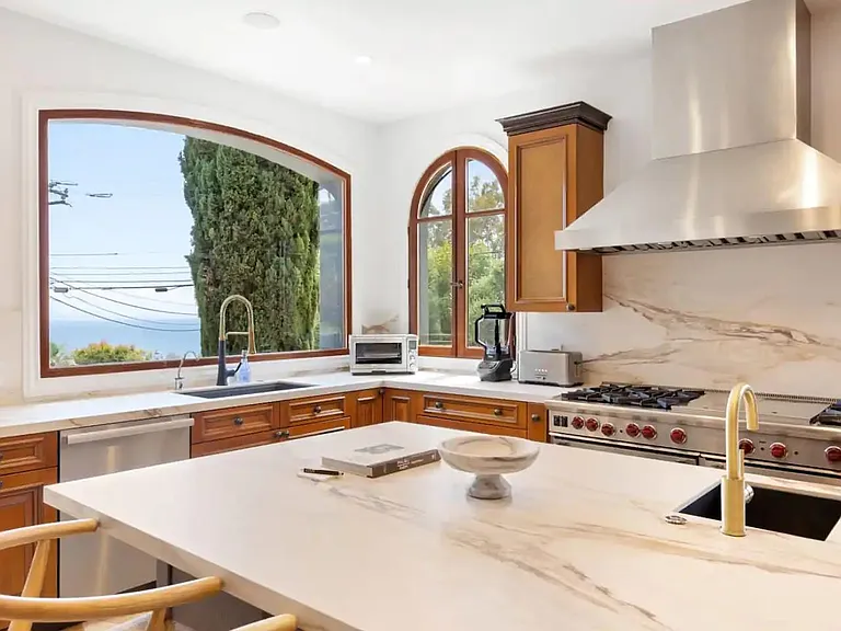 Plenty of counterspace and natural light.