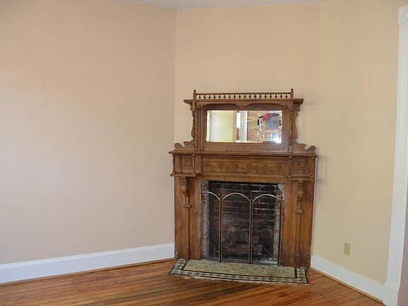 antique, non-operational fireplace