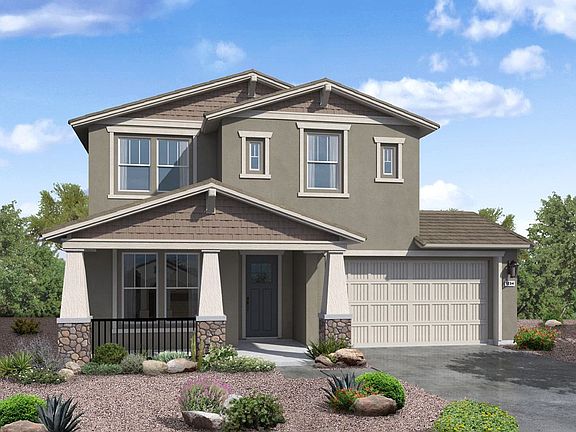 Sierra plan craftman exterior elevation by William Ryan Homes Phoenix