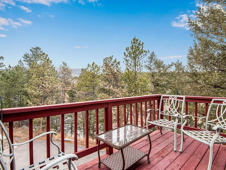 Incredible views off the deck from the master bedroom.