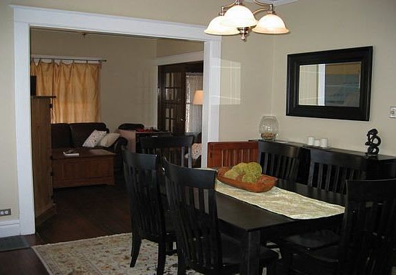 Living & Dining & Den w/ Built-in Bookshelves