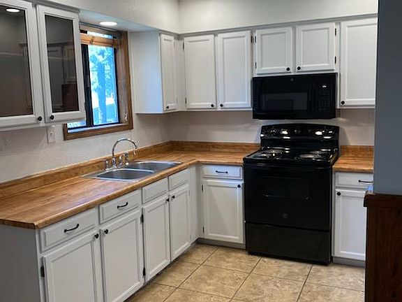 Freshly painted cabinets