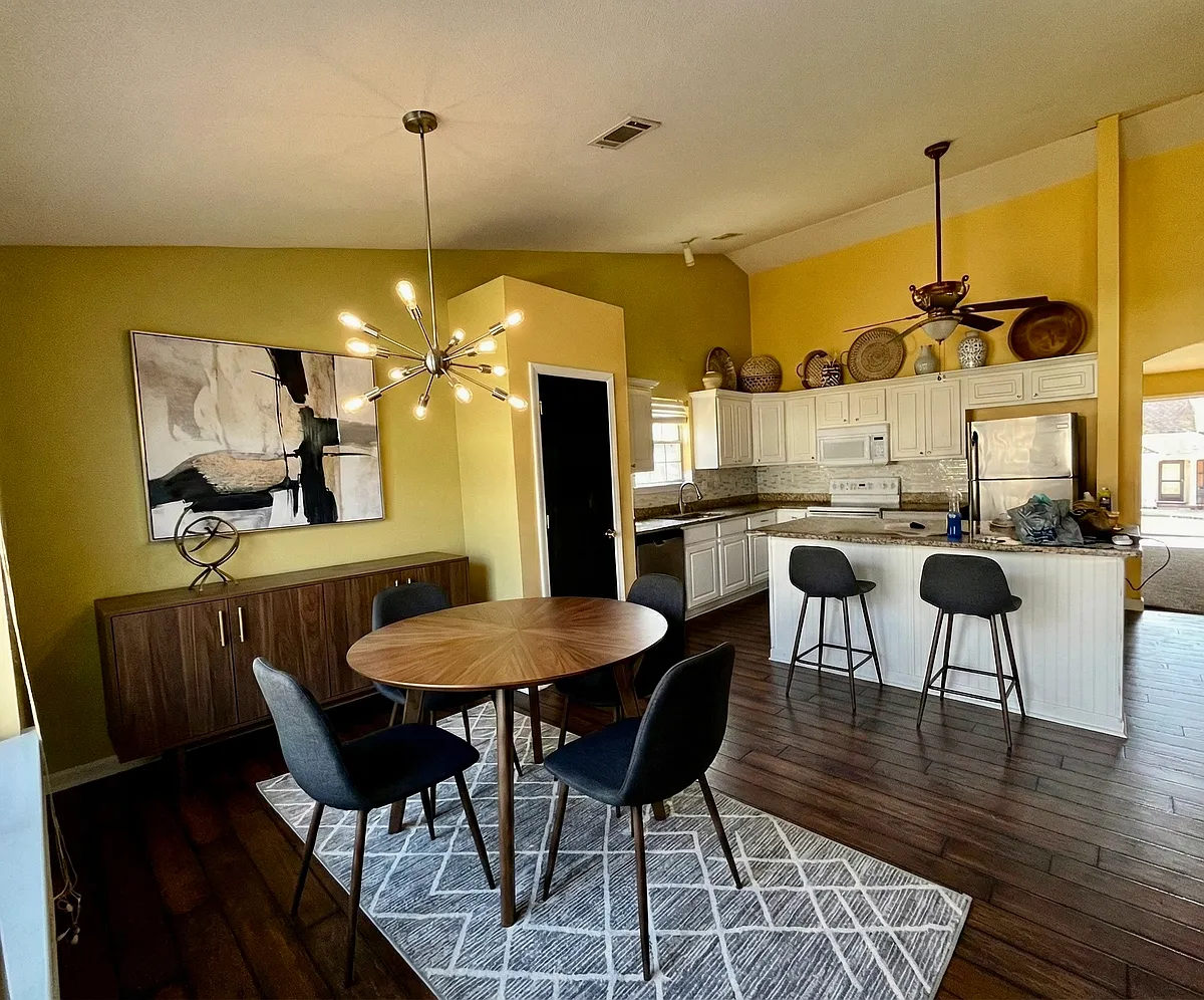 Kitchen and dining. - 411 Fairlawn Dr