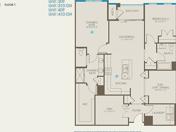 Floor Plan, Quick Move-In Home, Floor 1