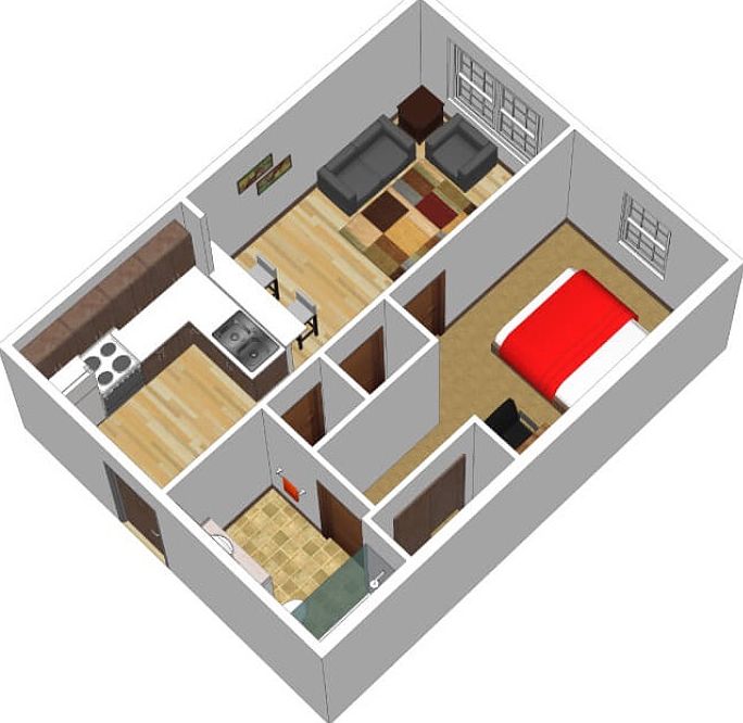 Layout of apartment