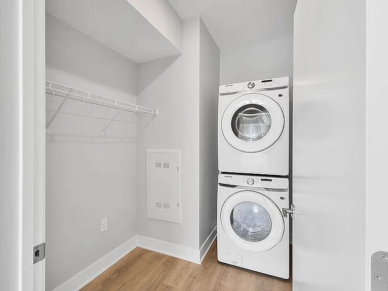 Modern Laundry Room with Storage