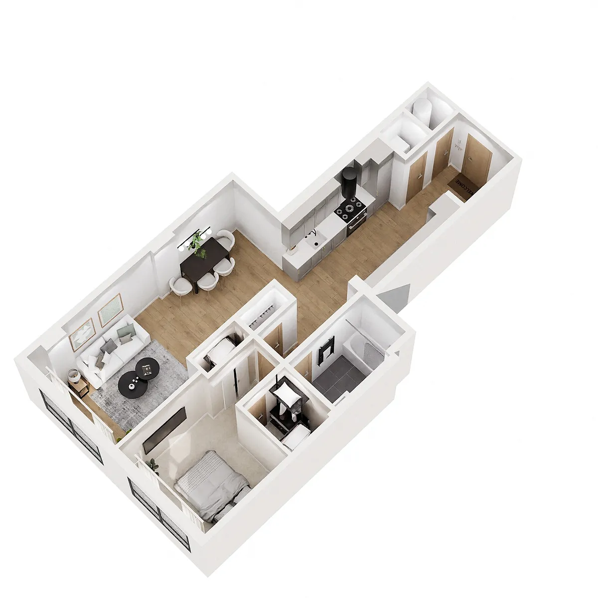 Floor plan B-B183